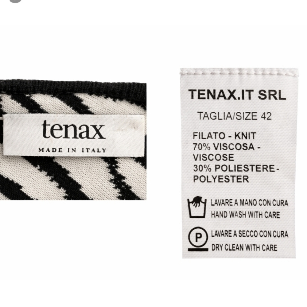 Tenax | Lux Italian Zebra Print Long Sleeves Top - Picture 5 of 7